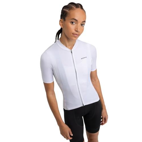 SIROKO - Kurzärmeliges Radtrikot aus Recyclingmaterialien für Damen M6R Pure - S - Weiß von SIROKO