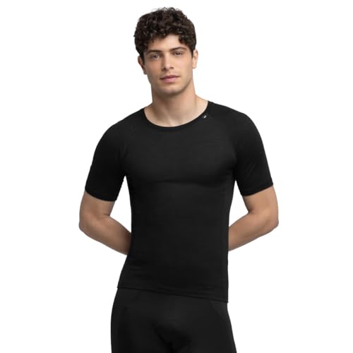 SIROKO - Kurzärmliges Fahrradbaselayer aus Wolle SRX Black Ice - 2XS-XS - Schwarz von SIROKO