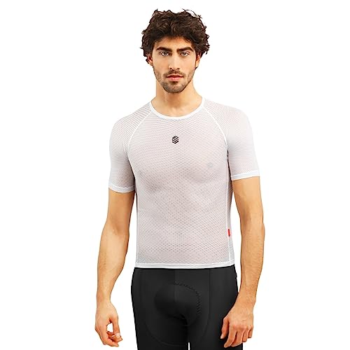 SIROKO - Kurzarm Radsport-Baselayer Clout - L-XL - Weiß von SIROKO