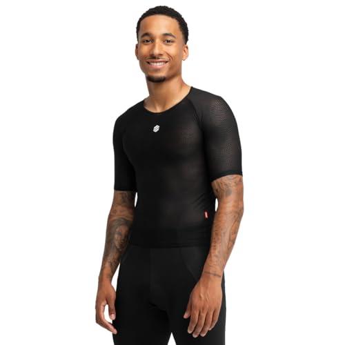 SIROKO - Kurzarm Radsport-Baselayer Ultrablack - L-XL - Schwarz von SIROKO