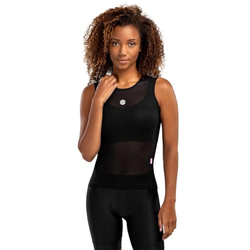 SIROKO - Ärmelloses Radsport-Baselayer für Damen Landscape - S-M - Schwarz von SIROKO