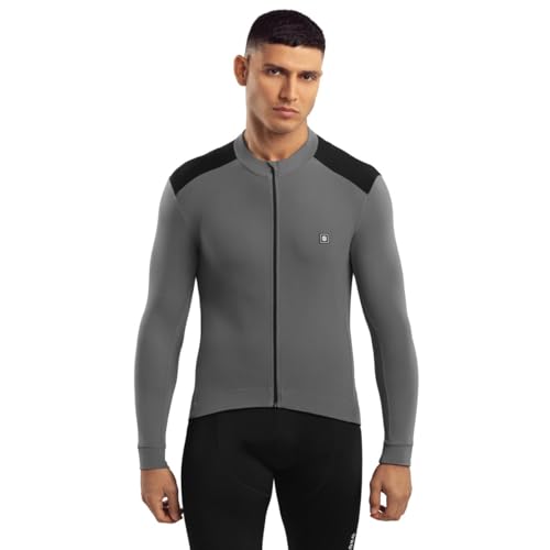 SIROKO - Langärmelige Thermo-Radtrikot M4 Fannar - XXL - Grau/Schwarz von SIROKO