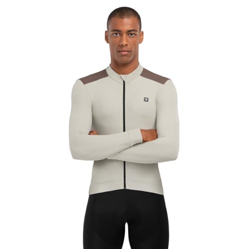 SIROKO - Langärmelige Thermo-Radtrikot M4 Sandhill - L - Beige/Braun von SIROKO