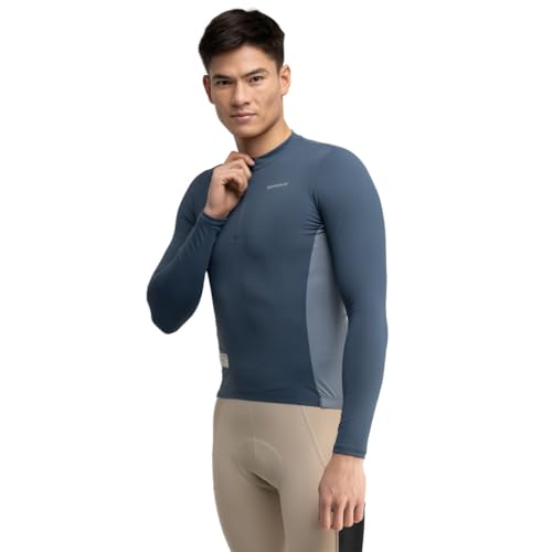 SIROKO - Langärmeliges Gravel-Radtrikot GM3 Karakórum - M - Blau von SIROKO