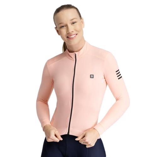 SIROKO - Langärmeliges Thermo-Radtrikot für Damen SRX M4 Danseuse - S - Schweinchenrosa von SIROKO