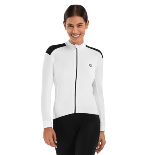 SIROKO - Langärmeliges Thermo-Radtrikot für Damen SRX M4 Eira - M - Weiß/Schwarz SIROKO - Langärmeliges Thermo-Radtrikot für Damen SRX M4 Eira - M - Weiß/Schwarz von SIROKO