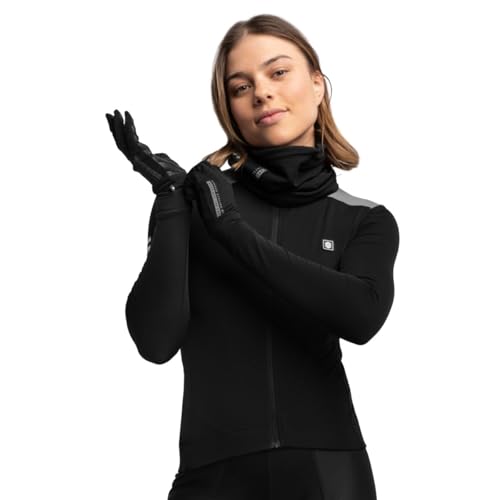 SIROKO - Langärmeliges Thermo-Radtrikot für Damen SRX M4 Selva Negra - M - Schwarz/Grau von SIROKO