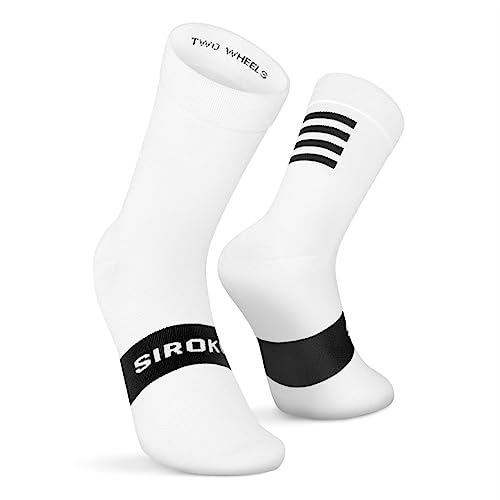 SIROKO - Fahrradsocken S1 White Gavia - XS-S - Weiß von SIROKO