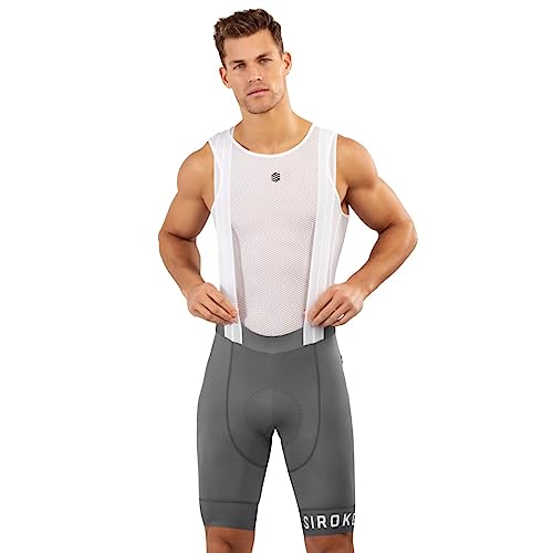 SIROKO - Radsport Trägerhose BX Fassa - L - Grau/Weiß von SIROKO