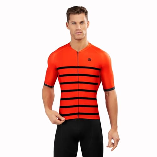 SIROKO - Radsporttrikots M2 Pimorent - L - Leuchtendes Orange/Schwarz von SIROKO