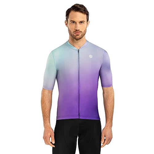 SIROKO - Radsporttrikots M2 Planet - XL - Violett/Kühles Grün von SIROKO