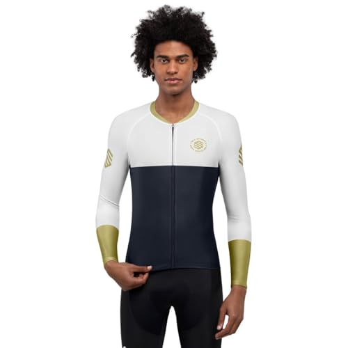 SIROKO - Langärmeliges Radtrikot M2 Bavaria - S - Marineblau/Weiß von SIROKO