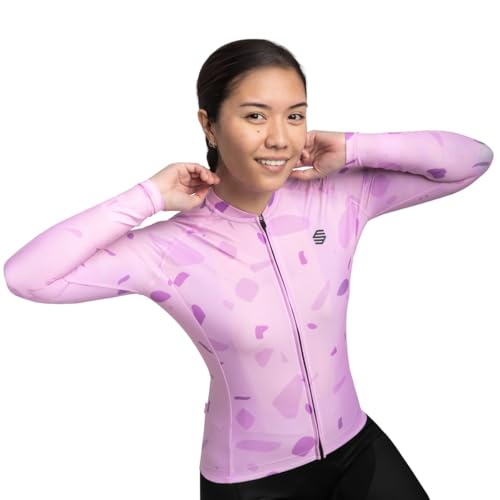 SIROKO - Langärmeliges Radtrikot für Damen M2 Annie - XXS - Lavendel von SIROKO