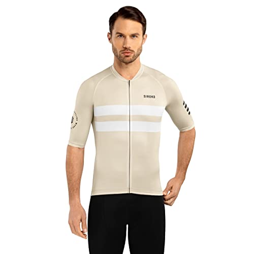 SIROKO - Radtrikot M3 Swift - M - Beige/Weiß von SIROKO