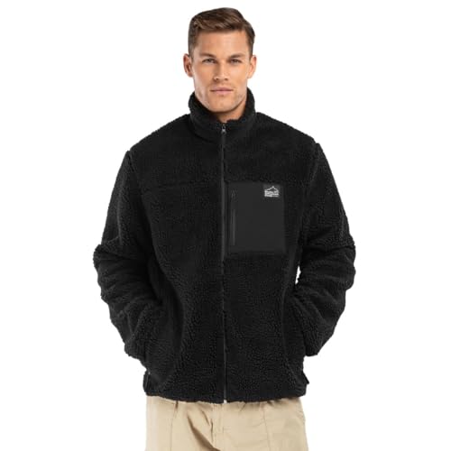SIROKO - Sherpa Fleecejacke Blackcomb - L - Schwarz von SIROKO