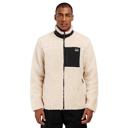 SIROKO - Sherpa Jacke Levi - XL - Beige/Schwarz von SIROKO