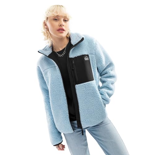 SIROKO - Sherpa Fleecejacke für Damen Azure-W - M - Blau/Schwarz von SIROKO
