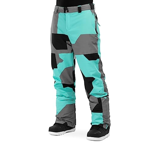 SIROKO - Ski- und Snowboardhosen Sleet - XL - Türkis/Grau von SIROKO