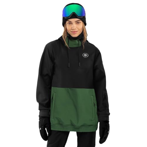 SIROKO - Snowboardjacke für Damen W1-W Evergreen - M - Schwarz/Grün von SIROKO