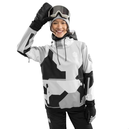 SIROKO - Snowboardjacke für Damen W1-W Tibet - M - Grau/Schwarz von SIROKO