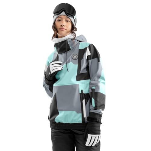 SIROKO - Snowboardjacke für Damen W1-W Ushuaia - XS - Türkis/Grau von SIROKO