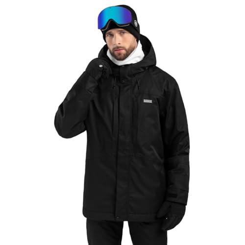 SIROKO - Snowboardjacke mit Isolierung W4 Vostock - S - Schwarz von SIROKO