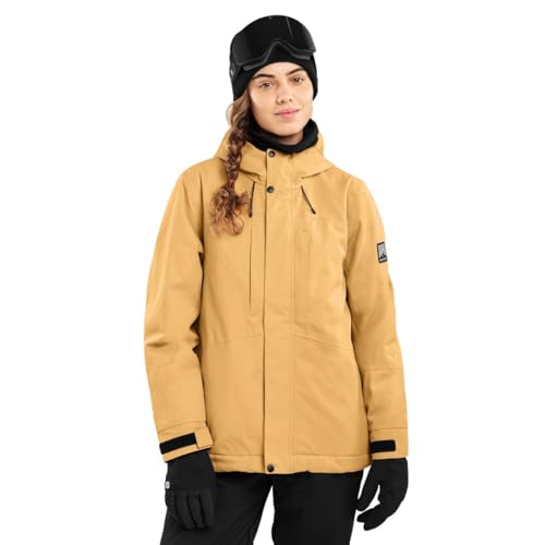 SIROKO - Snowboardjacke mit Isolierung für Damen W4-W Graupel - XL - Beige von SIROKO