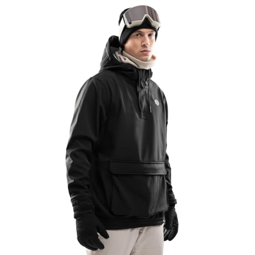 SIROKO - Snowboardjacke mit Kängurutasche W3 North Ice - L - Schwarz von SIROKO
