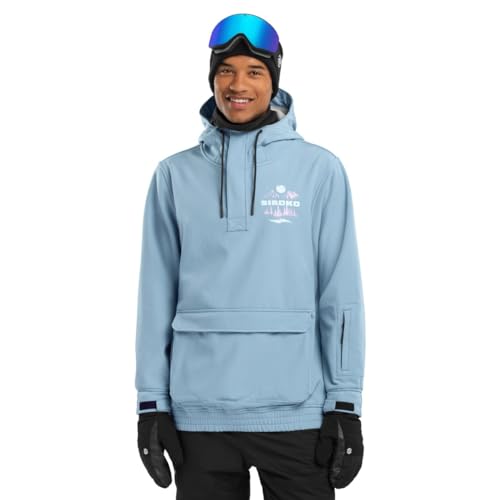 SIROKO - Snowboardjacke mit Kängurutasche W3 Ollie - XS - Blau von SIROKO