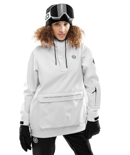 SIROKO - Snowboardjacke mit Kängurutasche für Damen W3-W Antarctica - M - Weiß von SIROKO