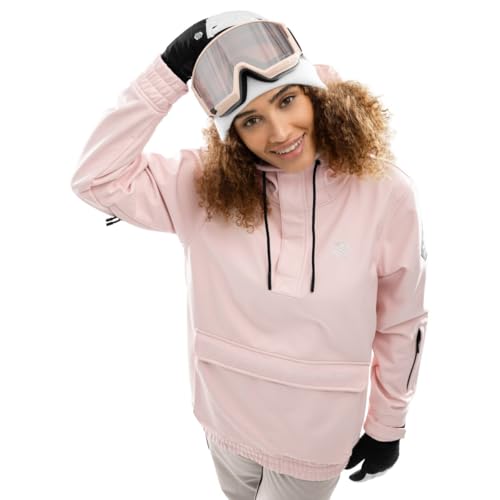 SIROKO - Snowboardjacke mit Kängurutasche für Damen W3-W Arlberg - XXL - Rosa von SIROKO
