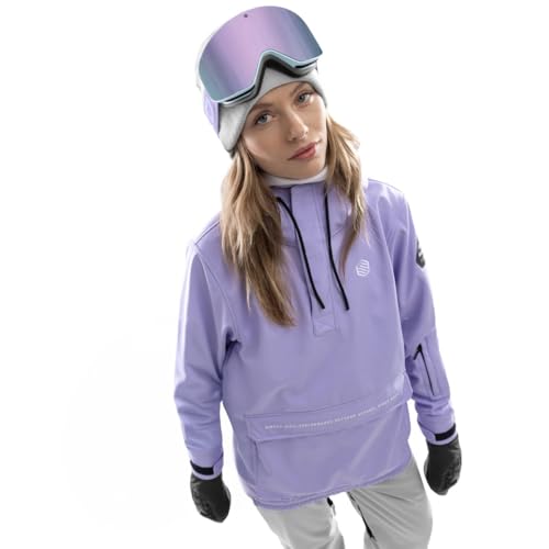 SIROKO - Snowboardjacke mit Kängurutasche für Damen W3-W Halti - L - Lila von SIROKO