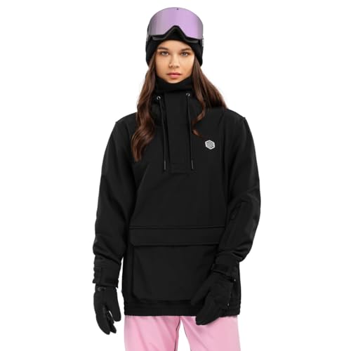 SIROKO - Snowboardjacke mit Kängurutasche für Damen W3-W North Ice - XXS - Schwarz von SIROKO