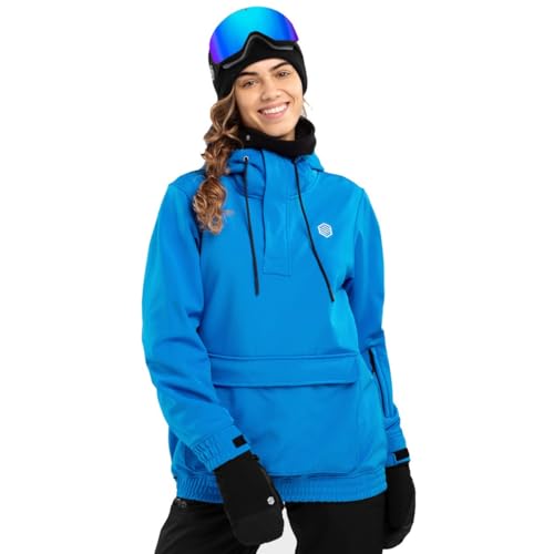 SIROKO - Snowboardjacke mit Kängurutasche für Damen W3-W Ollie - XS - Blau von SIROKO