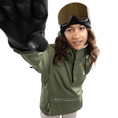 SIROKO - Snowboardjacke mit Kängurutasche für Damen W3-W Robson - L - Grün von SIROKO