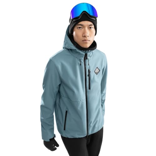 SIROKO - Softshell Jacke für Schnee W2 Beluga - XL - Stahlblau von SIROKO