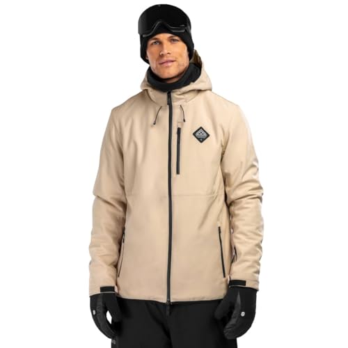 SIROKO - Softshell Jacke für Schnee W2 Cerro - S - Beige von SIROKO