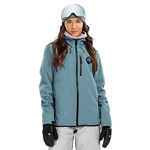 SIROKO - Softshell Jacke für Schnee für Damen W2-W Beluga - XS - Stahlblau von SIROKO