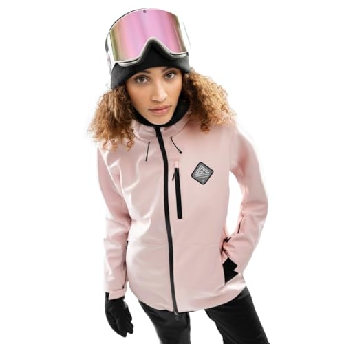 SIROKO - Softshell Skijacke für Damen W2-W Pastel - XS - Rosa von SIROKO