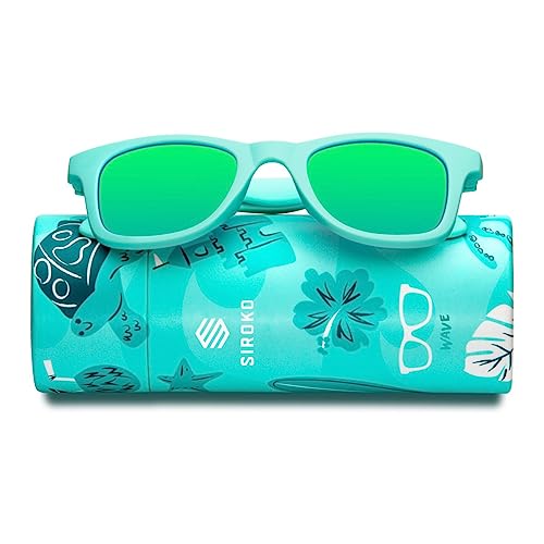 SIROKO - Sonnenbrille für Kinder Wave - Cyan/Grün von SIROKO