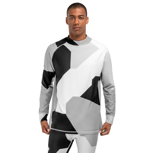 SIROKO - Thermo-Baselayer für Wintersport Slush Camo - M - Schwarz/Grau von SIROKO
