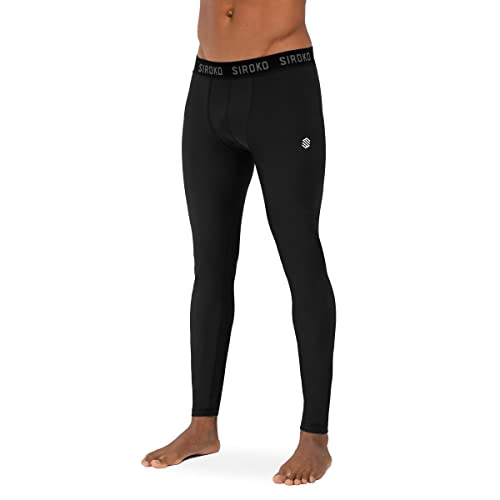 SIROKO Thermo-Leggings für Skifahren und Schnee, Wolf, Schwarz, Schwarz , L von SIROKO