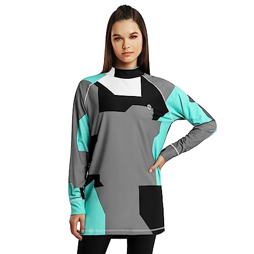 SIROKO - Thermo Shirt für Schnee für Damen Slush-W Penguin - M - Türkis/Grau von SIROKO