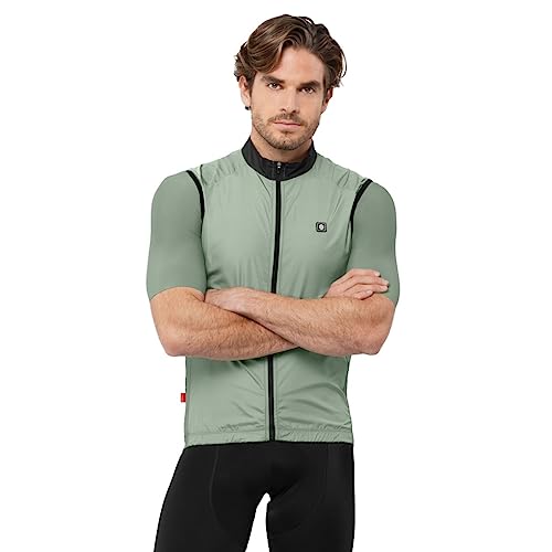 SIROKO V1 Windjacke für Radsport, Olivengrün, XXL von SIROKO