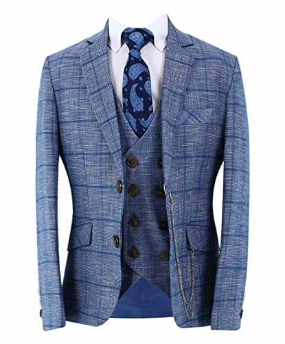Festliches Anzug für Jungen Slim Fit 3-Teiliges Set in Blau, Alter 12 Jahre von SIRRI