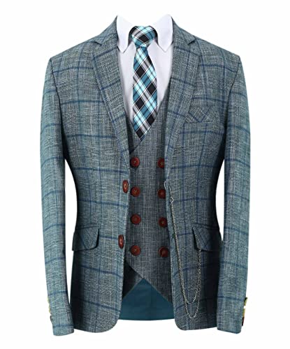 Festliches Anzug für Jungen Slim Fit 3-Teiliges Set in Grün, Alter 10 Jahre von SIRRI