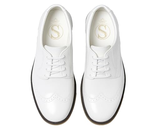 Jungen Kunstleder Lack Brogue Abendschuhe Schnürschuhe formelle Hochzeit Pagenkopf Schuhe Größe 37 von SIRRI