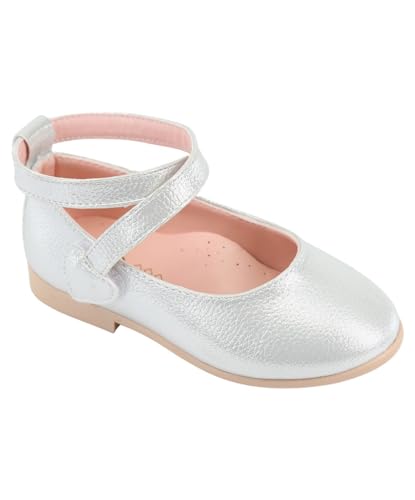 SIRRI Glitzernde Flache Mädchen-Mary-Jane-Schuhe mit überkreuzten Riemen – für Partys und den Alltag Größe 22 von SIRRI