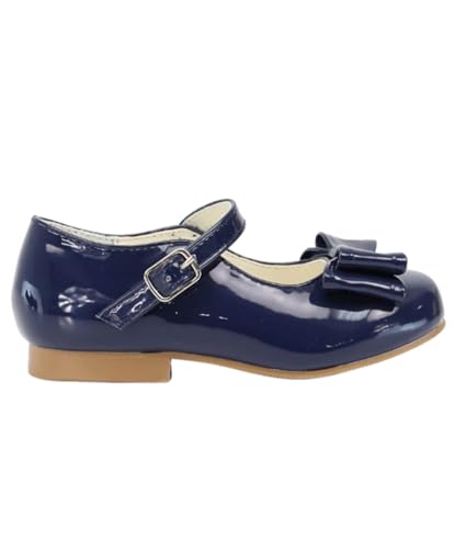 SIRRI Mädchen-Mary-Jane-Lackschuhe mit Schleife – ideales Schuhwerk für Elegante Anlässe Größe 24 von SIRRI