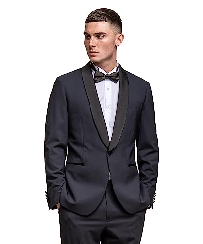 SIRRI Slim-Fit-Smoking für Herren aus Wollmischung, Abendessen, Hochzeit, Mitternachtsblau, formelle Jacke, separat erhältlich, Brustumfang 48R von SIRRI